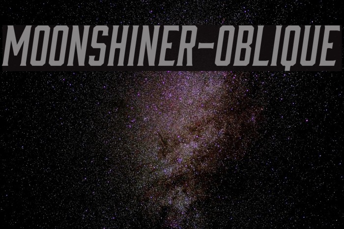Moonshiner-Oblique Example 1