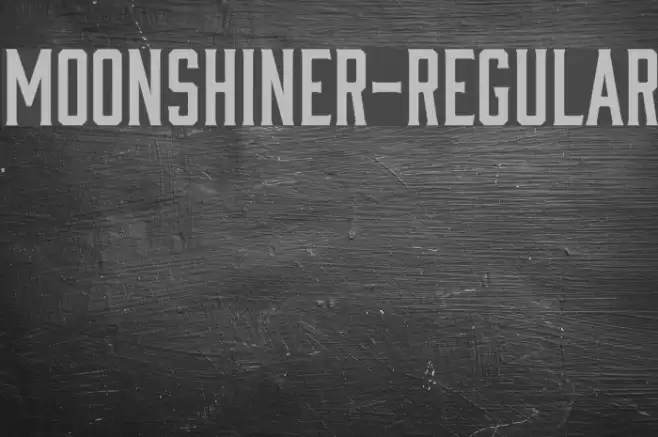 Moonshiner-Regular Font examples
