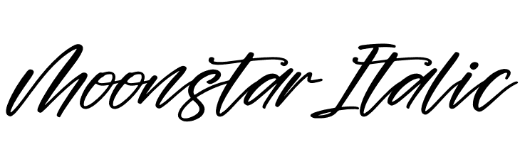 Moonstar Italic  Frei Schriftart Herunterladen