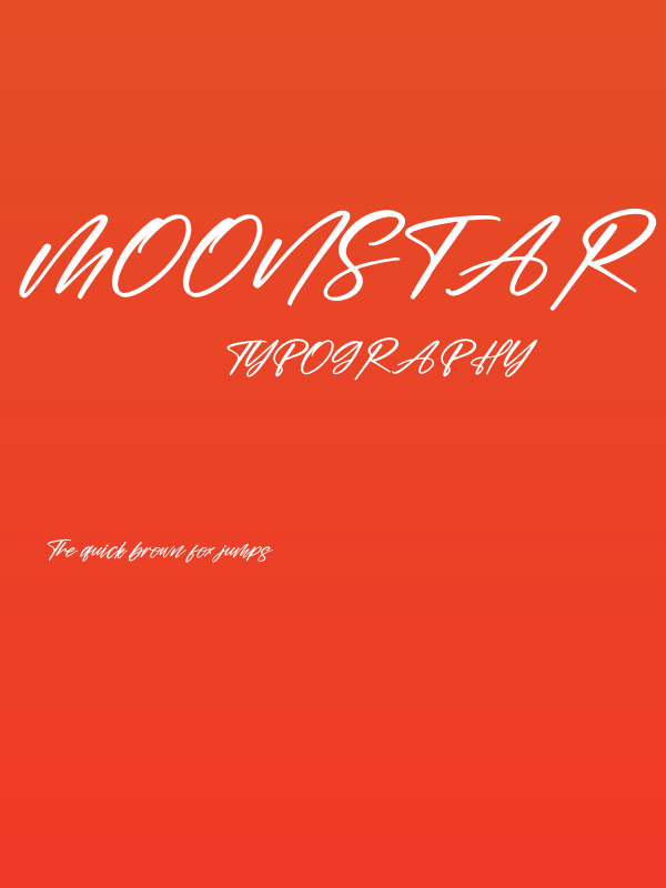 Moonstar Italic Poster