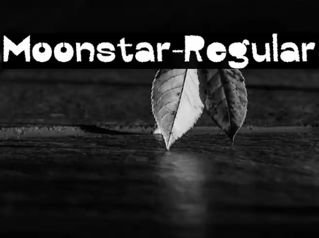 Moonstar-Regular Font examples