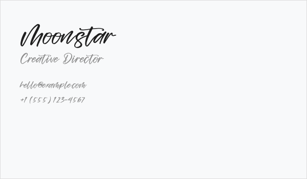 Moonstar Business Card