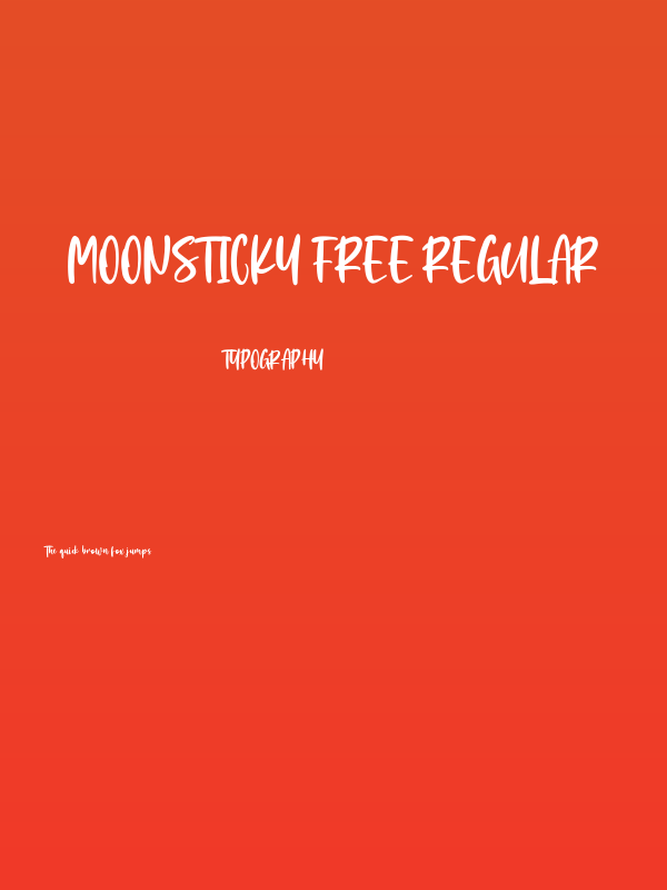 Moonsticky Free Regular Poster