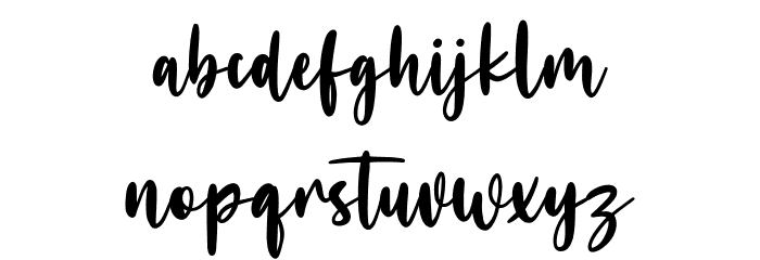 Moonsticky Free Regular Font LOWERCASE