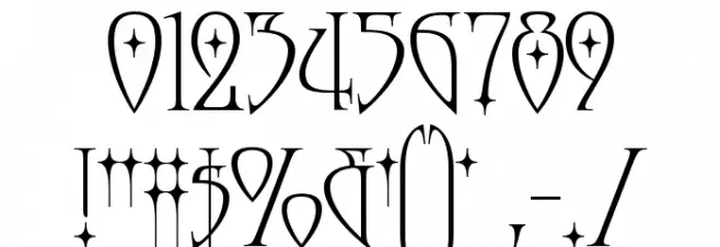 Moonstone Stars Font OTHER CHARS