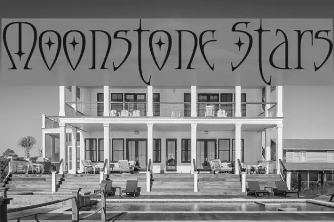 Moonstone Stars Font examples