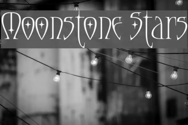 Moonstone Stars Font examples