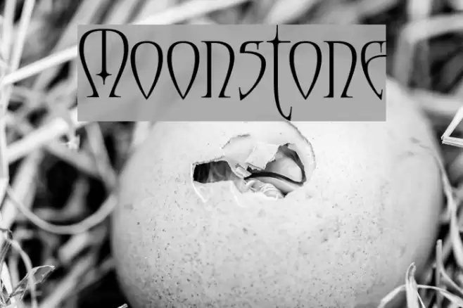 Moonstone Font examples
