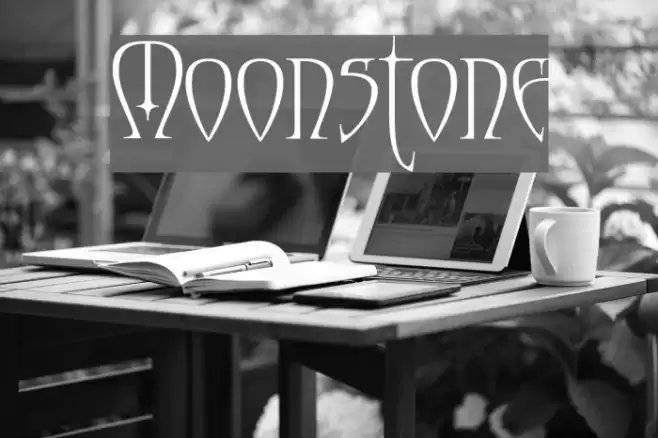 Moonstone Font examples