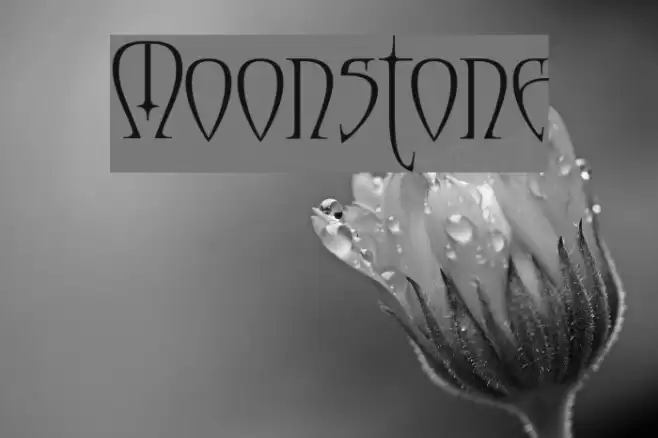 Moonstone Font examples