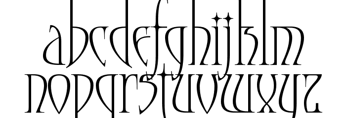 Moonstone Font LOWERCASE