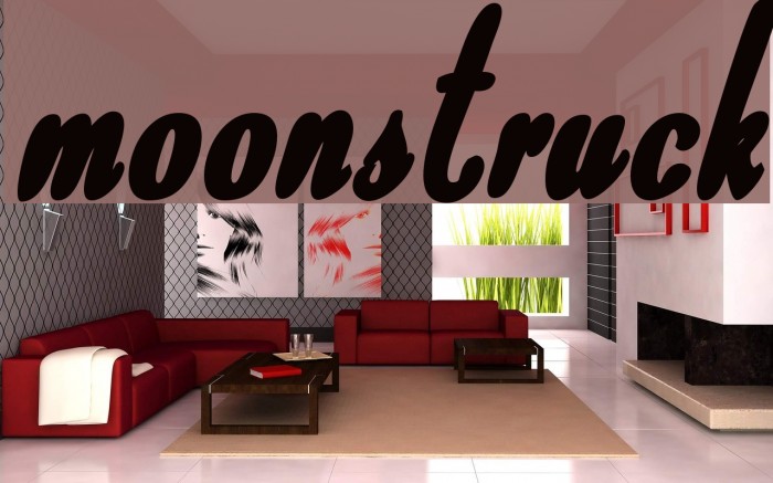 Moonstruck Font examples