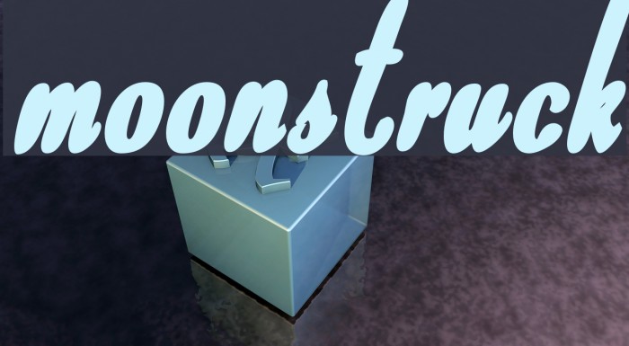 Moonstruck Font examples