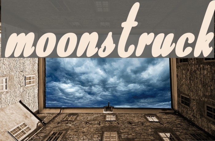 Moonstruck Font examples