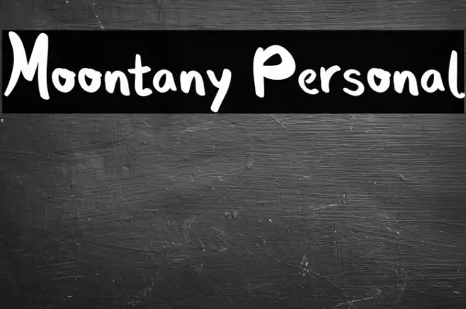 Moontany Personal Font examples