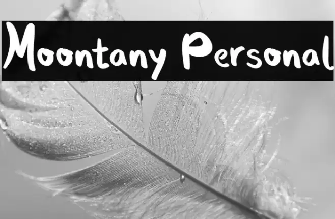 Moontany Personal Font examples