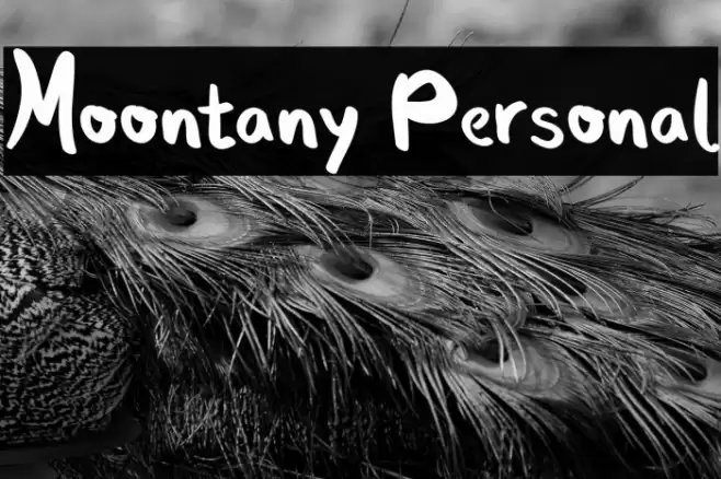 Moontany Personal Font examples