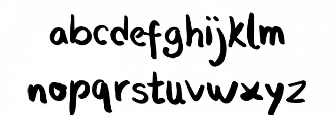 Moontany Personal Font LOWERCASE
