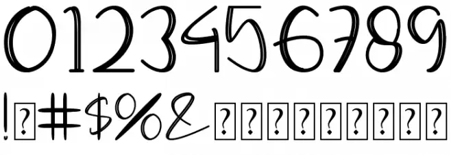 Moontea Family Font OTHER CHARS