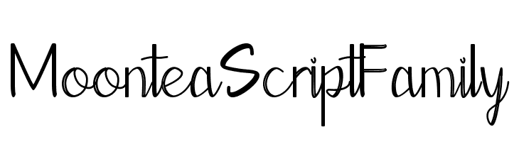 Moontea Script Family  font caratteri gratis