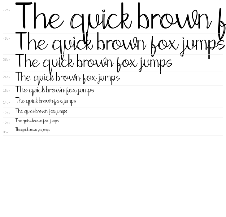 Moontea Script Family Waterfall