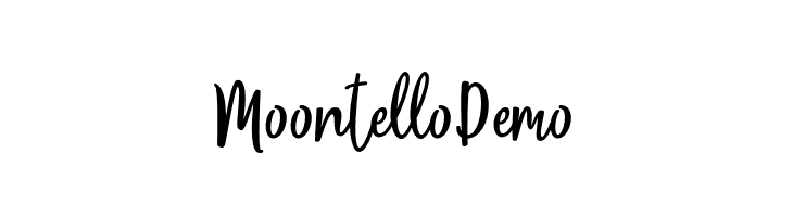 MoontelloDemo  Frei Schriftart Herunterladen