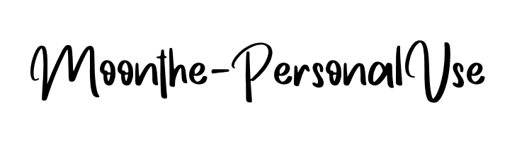 Moonthe - Personal Use  baixar fontes gratis