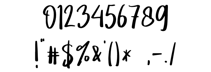 Moonthe - Personal Use Font OTHER CHARS