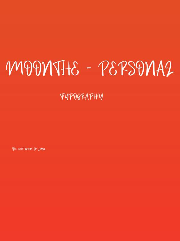 Moonthe - Personal Use Poster