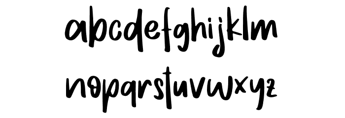 Moonthe - Personal Use Font LOWERCASE