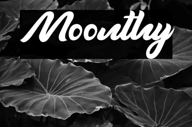 Moonthy Font examples