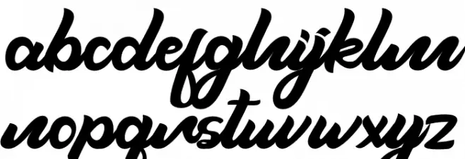 Moonthy Font LOWERCASE