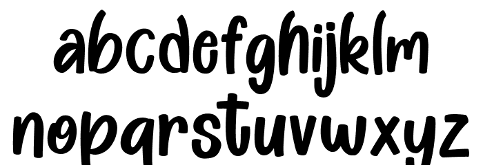 Moonview Regular Font LOWERCASE