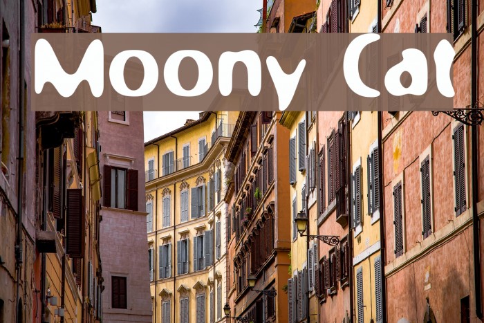 Moony Cat Font examples