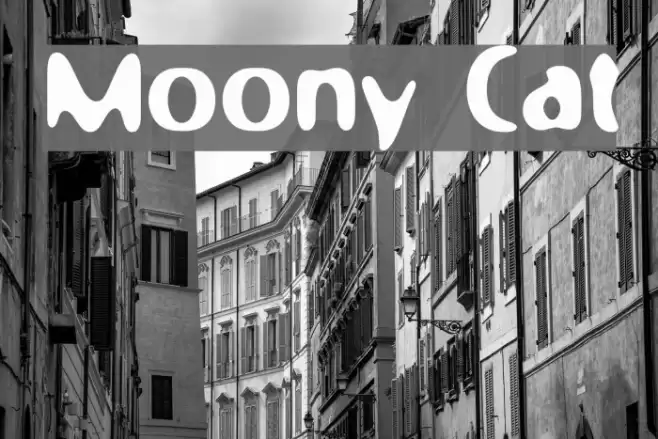 Moony Cat Шрифта examples