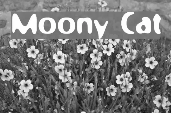 Moony Cat Шрифта examples