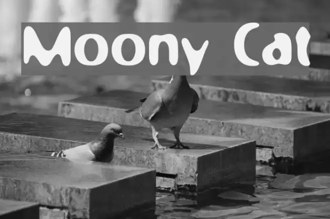 Moony Cat Шрифта examples