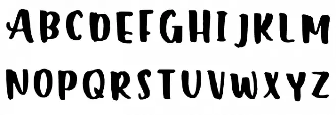 Moony Regular Schriftart Groß