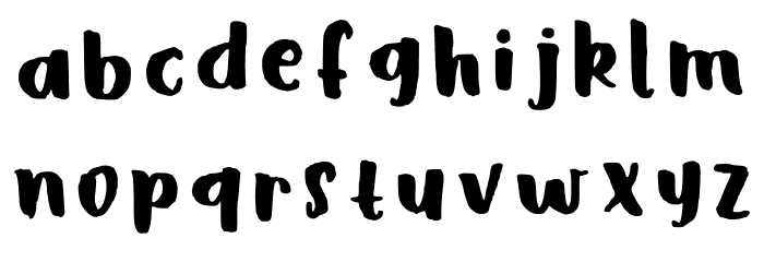 Moony Regular Font Litere mici