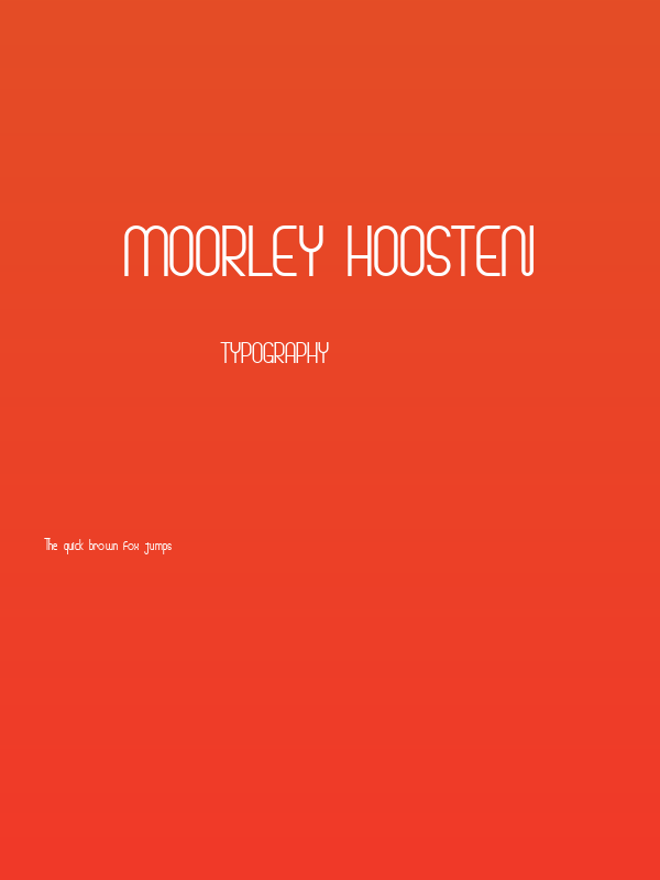 Moorley Hoosten Poster