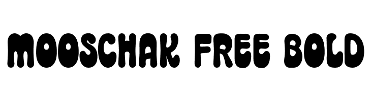 Mooschak Free Bold  免费字体下载