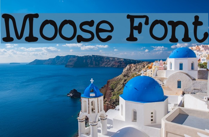 Moose Font examples