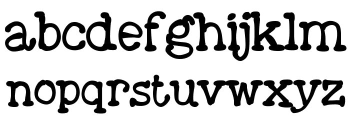 Moose Font LOWERCASE