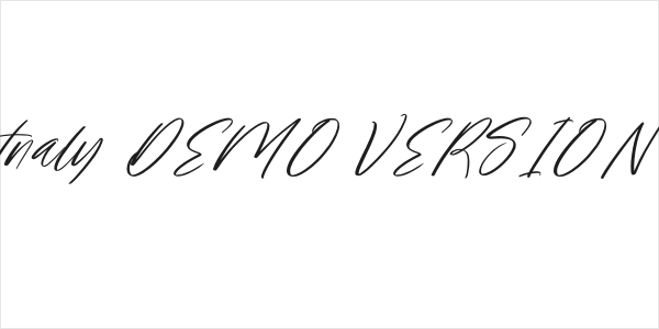 Moostnaly DEMO VERSION Italic Logo