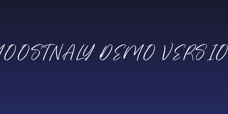 Moostnaly DEMO VERSION Social Header