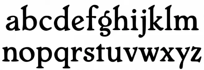 Mops Antiqua Font LOWERCASE