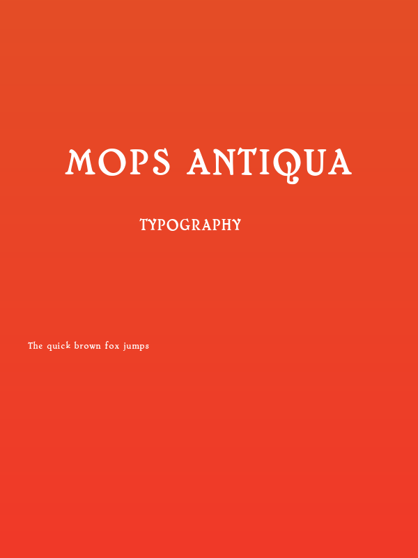Mops Antiqua Poster