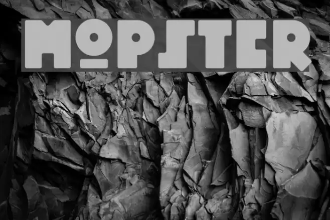 Mopster Font examples