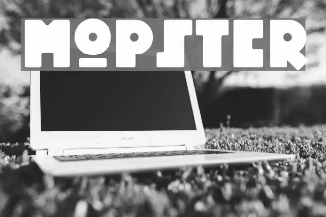 Mopster Font examples