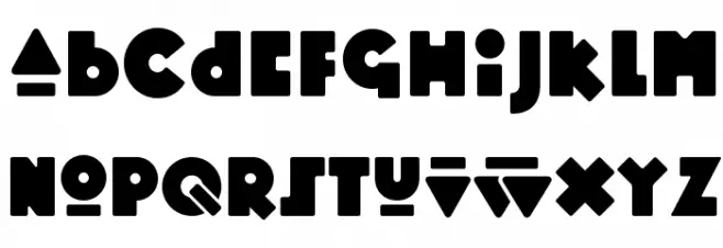 Mopster Font LOWERCASE